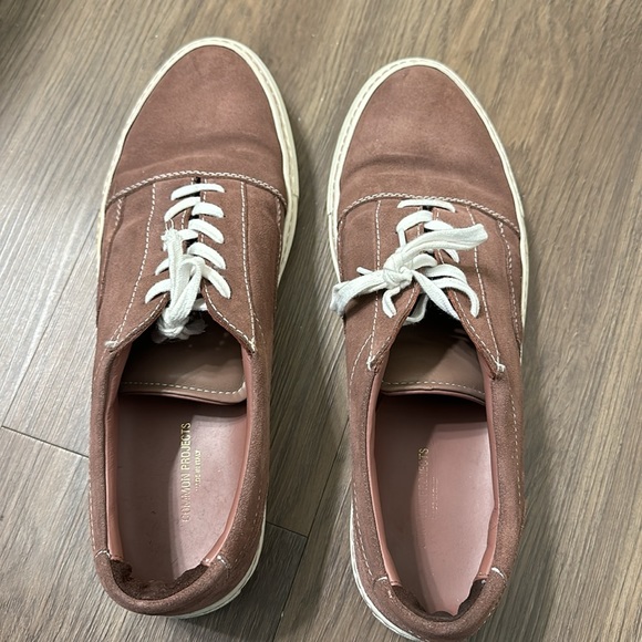 Common Projects Suede Low Top Sneakers in Burgundy 44EU/11US - Picture 5 of 7